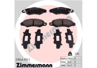 Bromsbeläggssats, skivbroms 23046.155.1 Zimmermann