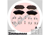Bromsbeläggssats, skivbroms 23070.170.3 Zimmermann