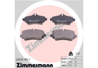 Bromsbeläggssats, skivbroms 23070.195.1 Zimmermann