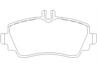 Bromsbeläggssats, skivbroms 2307003 Textar