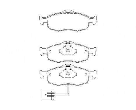 Bromsbeläggssats, skivbroms 2307104 Textar