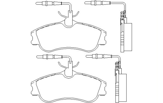 Bromsbeläggssats, skivbroms 2312401 Textar