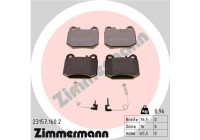 Bromsbeläggssats, skivbroms 23157.160.2 Zimmermann