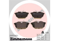 Bromsbeläggssats, skivbroms 23177.145.1 Zimmermann