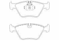 Bromsbeläggssats, skivbroms 2318302 Textar