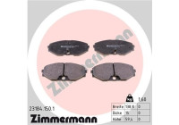 Bromsbeläggssats, skivbroms 23184.150.1 Zimmermann