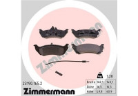 Bromsbeläggssats, skivbroms 23190.165.2 Zimmermann