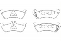 Bromsbeläggssats, skivbroms 2319002 Textar