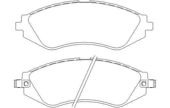 Bromsbeläggssats, skivbroms 2323401 Textar