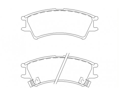 Bromsbeläggssats, skivbroms 2323802 Textar