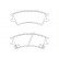 Bromsbeläggssats, skivbroms 2323802 Textar
