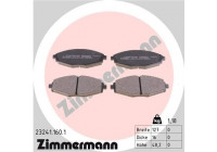 Bromsbeläggssats, skivbroms 23241.160.1 Zimmermann