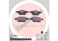 Bromsbeläggssats, skivbroms 23245.180.2 Zimmermann