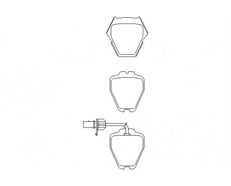 Bromsbeläggssats, skivbroms 2328001 Textar