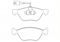 Bromsbeläggssats, skivbroms 2328902 Textar