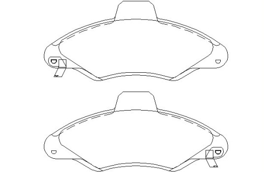 Bromsbeläggssats, skivbroms 2330002 Textar