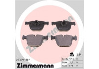 Bromsbeläggssats, skivbroms 23309.170.1 Zimmermann
