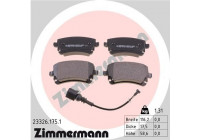 Bromsbeläggssats, skivbroms 23326.175.1 Zimmermann