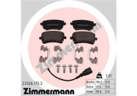 Bromsbeläggssats, skivbroms 23326.175.2 Zimmermann