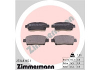 Bromsbeläggssats, skivbroms 23348.165.1 Zimmermann