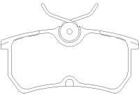 Bromsbeläggssats, skivbroms 2335301 Textar