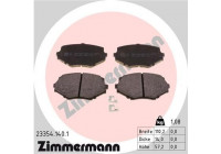 Bromsbeläggssats, skivbroms 23354.140.1 Zimmermann