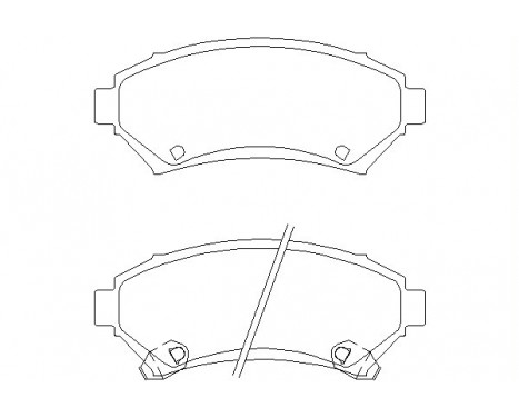 Bromsbeläggssats, skivbroms 2335801 Textar