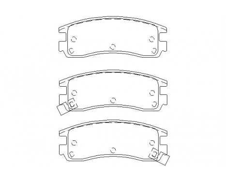Bromsbeläggssats, skivbroms 2336101 Textar