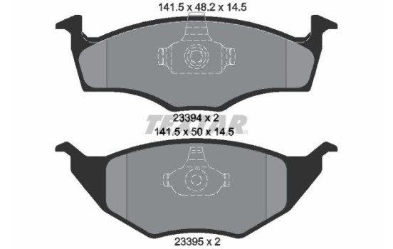 Bromsbeläggssats, skivbroms 2339402 Textar, bild 2