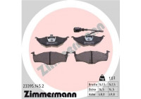 Bromsbeläggssats, skivbroms 23395.145.2 Zimmermann