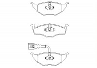 Bromsbeläggssats, skivbroms 2339502 Textar