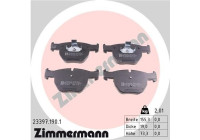 Bromsbeläggssats, skivbroms 23397.190.1 Zimmermann