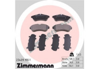 Bromsbeläggssats, skivbroms 23409.190.1 Zimmermann