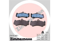 Bromsbeläggssats, skivbroms 23414.168.1 Zimmermann