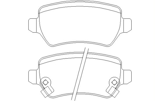 Bromsbeläggssats, skivbroms 2341703 Textar