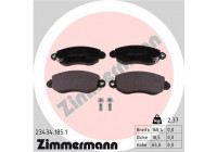 Bromsbeläggssats, skivbroms 23434.185.1 Zimmermann