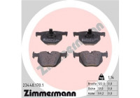 Bromsbeläggssats, skivbroms 23448.170.1 Zimmermann