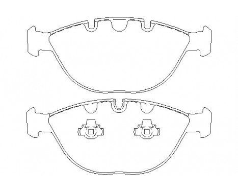 Bromsbeläggssats, skivbroms 2344801 Textar