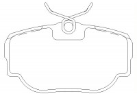 Bromsbeläggssats, skivbroms 2345801 Textar