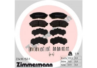 Bromsbeläggssats, skivbroms 23490.150.1 Zimmermann