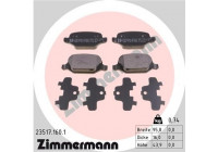 Bromsbeläggssats, skivbroms 23517.160.1 Zimmermann