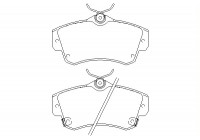 Bromsbeläggssats, skivbroms 2353202 Textar