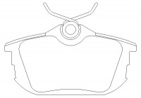 Bromsbeläggssats, skivbroms 2354901 Textar
