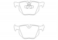 Bromsbeläggssats, skivbroms 2355001 Textar