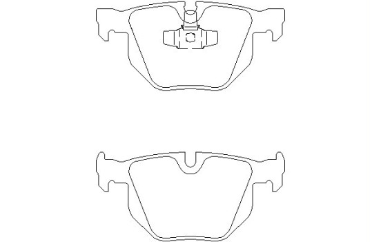 Bromsbeläggssats, skivbroms 2355001 Textar