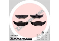 Bromsbeläggssats, skivbroms 23561.170.1 Zimmermann
