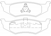 Bromsbeläggssats, skivbroms 2356102 Textar