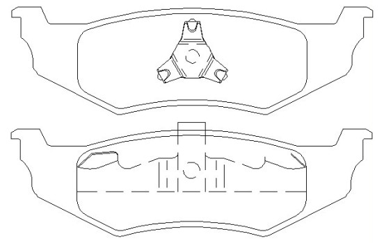 Bromsbeläggssats, skivbroms 2356102 Textar