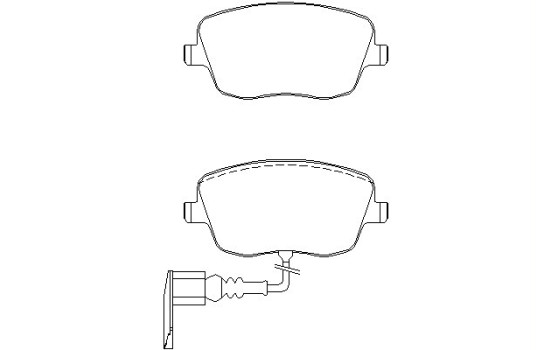 Bromsbeläggssats, skivbroms 2358102 Textar