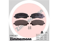 Bromsbeläggssats, skivbroms 23584.160.1 Zimmermann